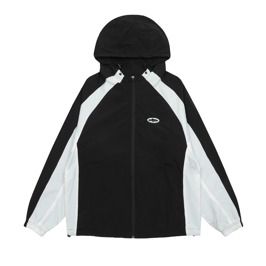 Crtz Black Windbreaker