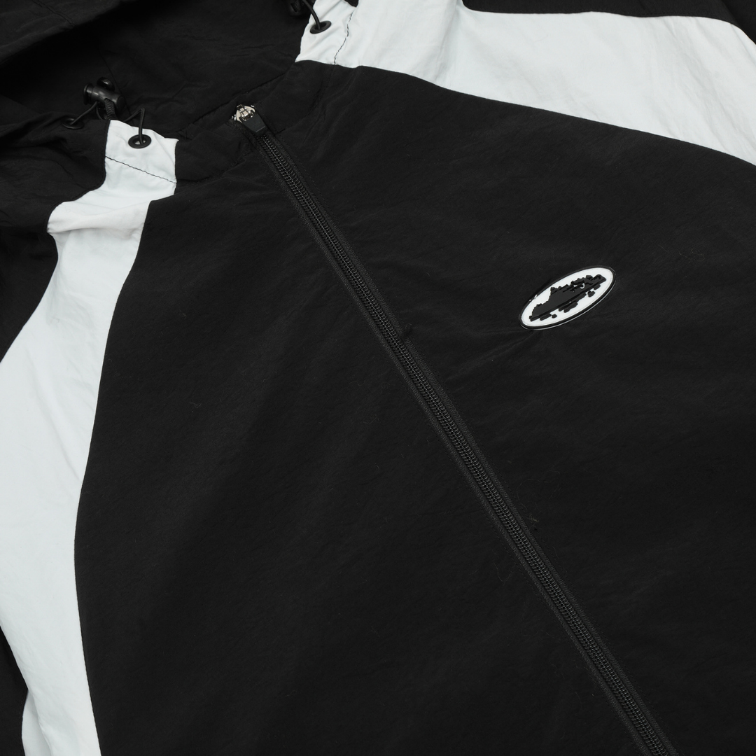 Crtz Black Windbreaker
