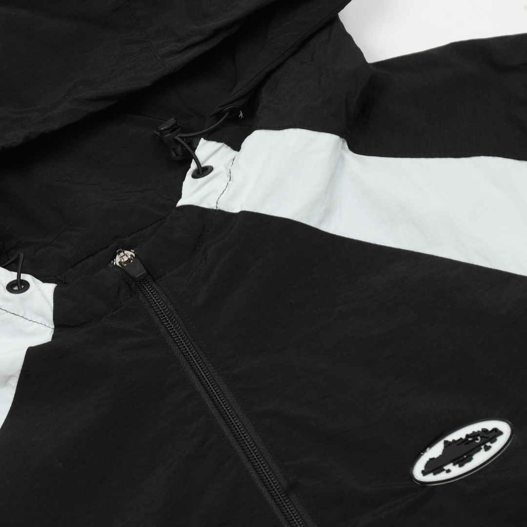 Crtz Black Windbreaker