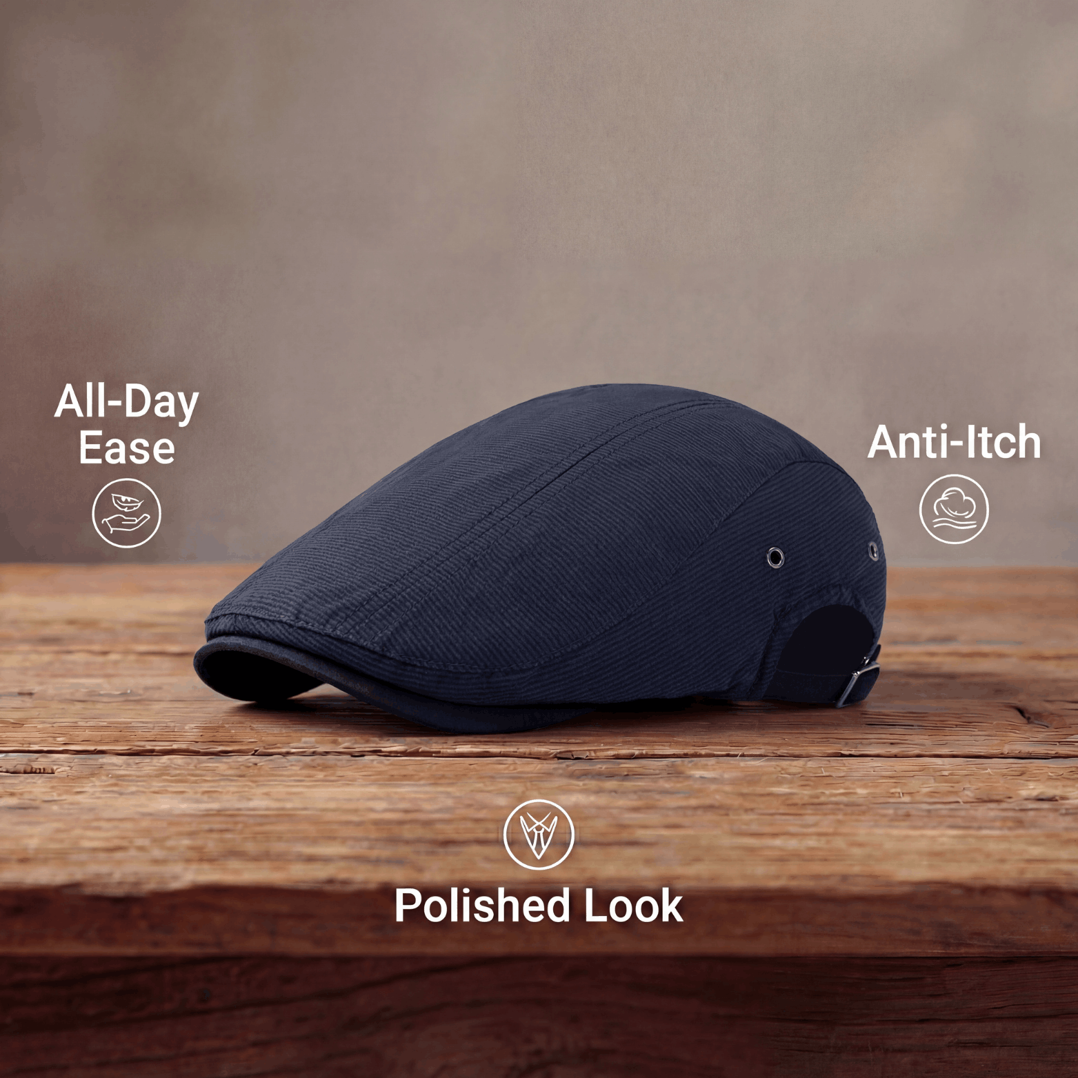 Varen | Classic Everyday Pinstripe Flat Cap