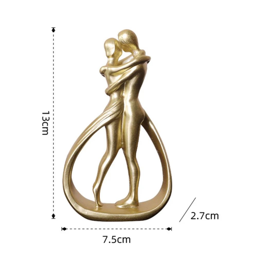 Embrace Resin Couple Sculpture