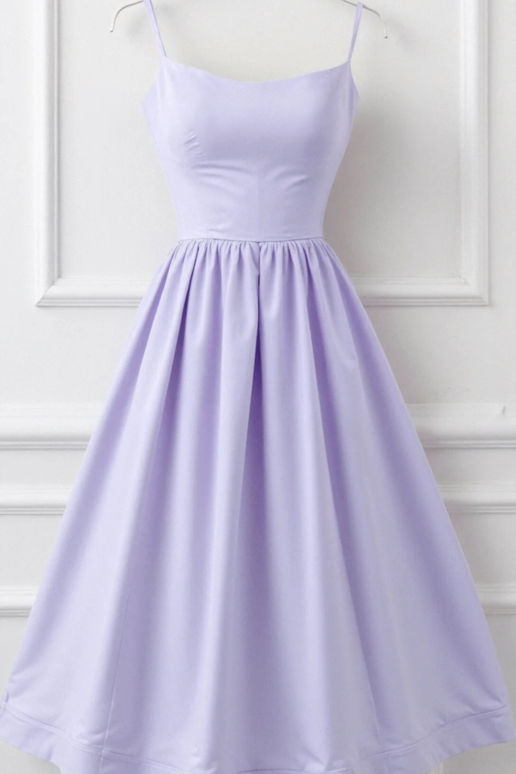 Darla | Women's A-Line Midi Dress with Slim Straps