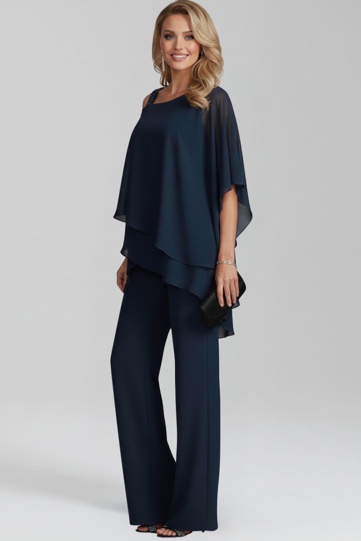Hailee | Women's Cold-Shoulder Wide-Leg Jumpsuit