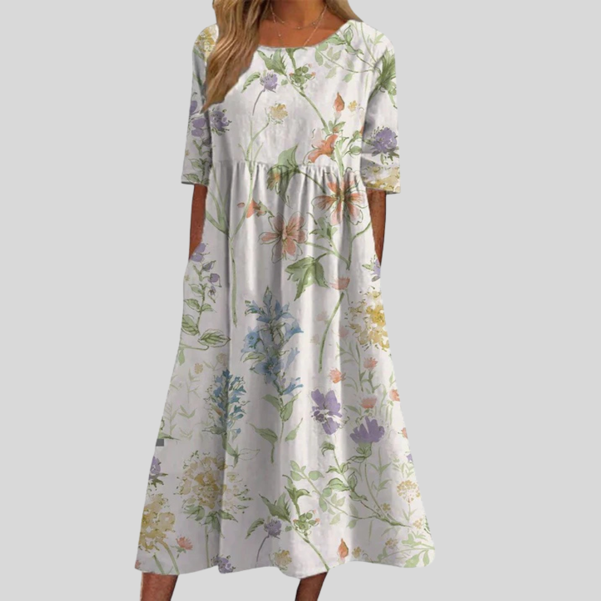 Noelle | Women's Flattering Embroidered Dress
