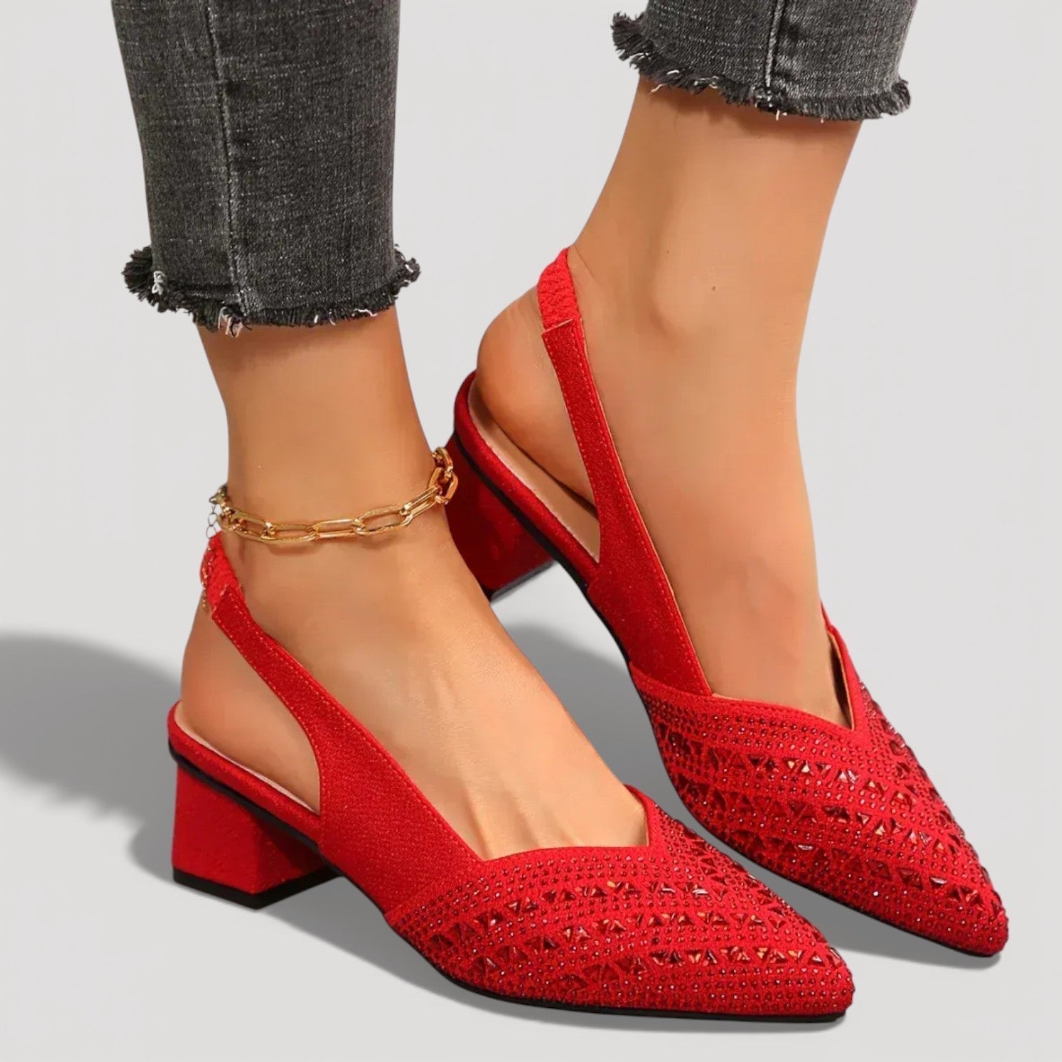 Diana | Sparkling Slingback Pumps