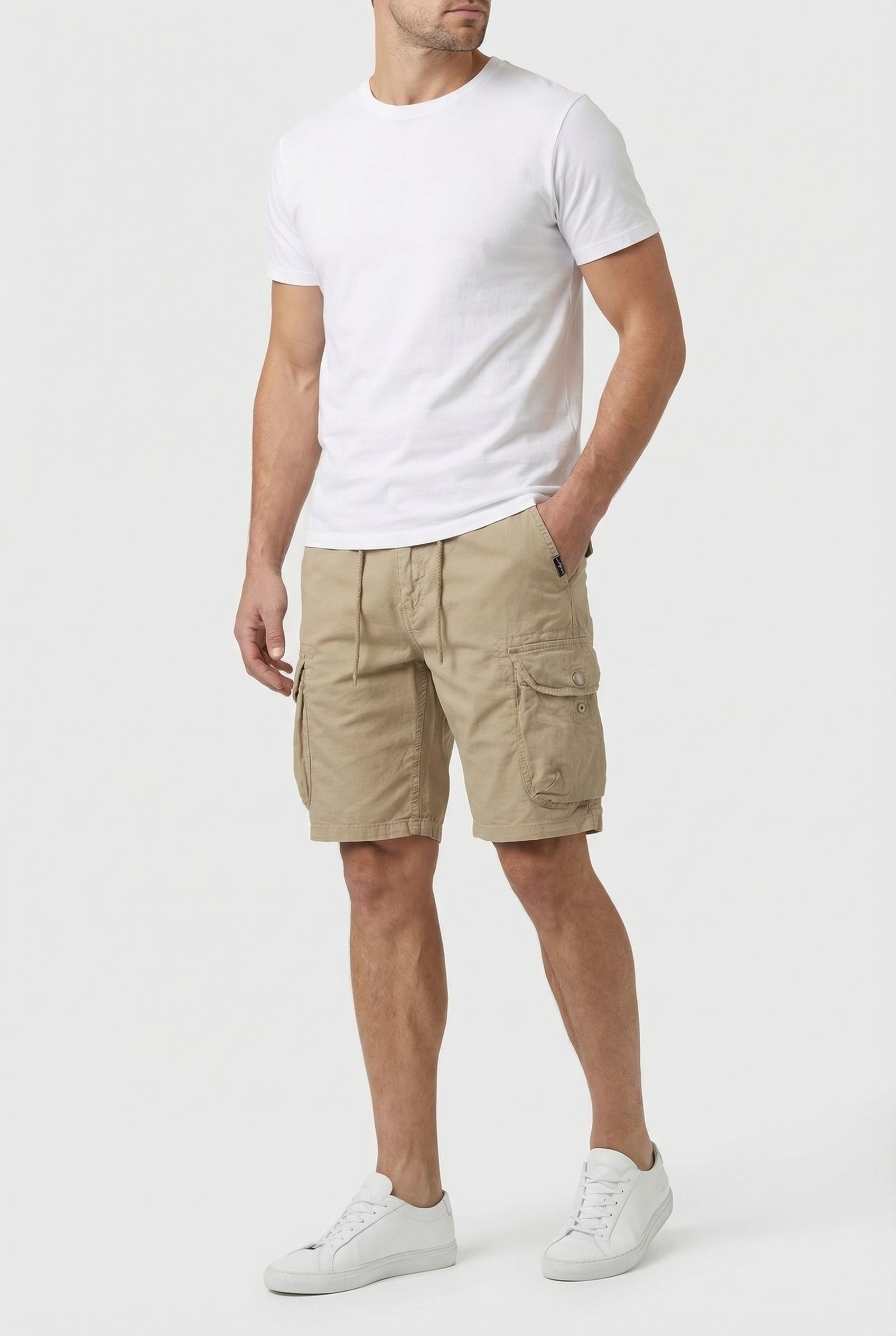 Ethan | Men's Cargo Shorts Cotton Blend Utility Pockets