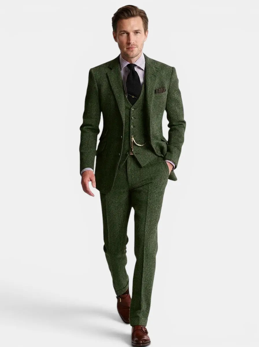 Freddie | Men's Slim Fit Vintage 3-Piece Suit