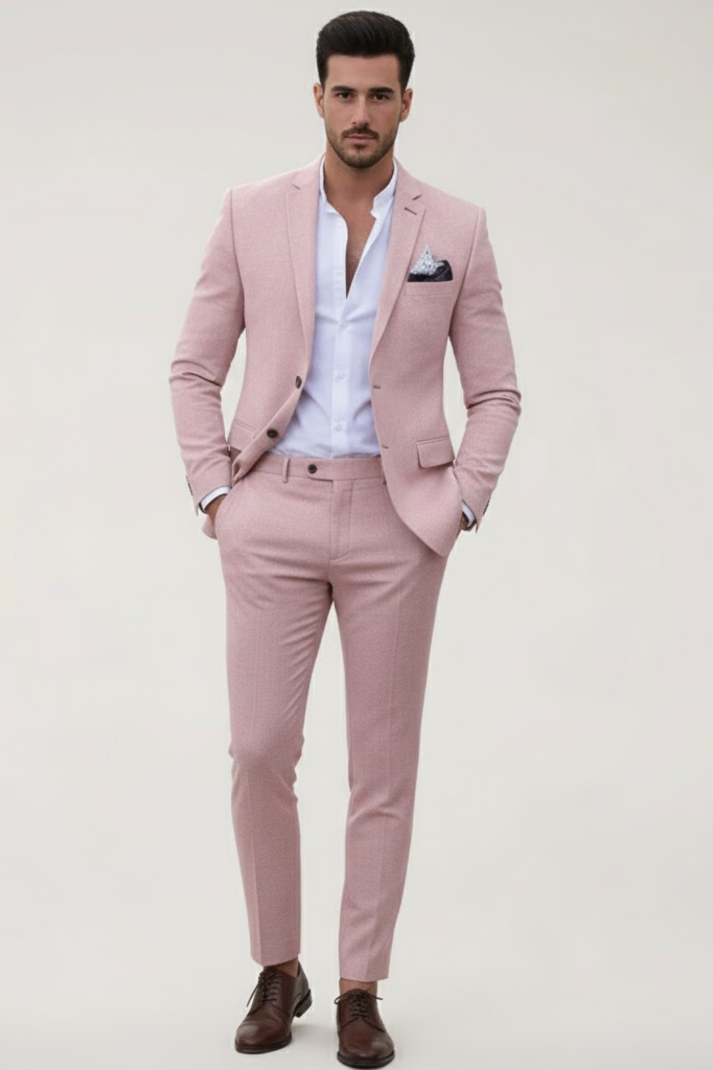 Gavin | Men's Slim Fit Polyester Suit Set for Spring
