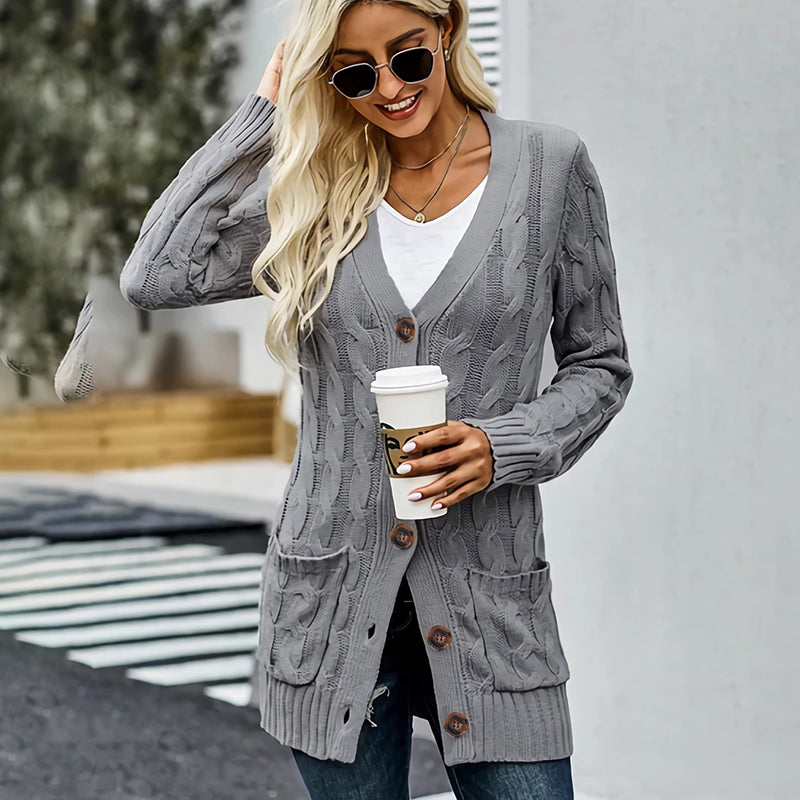 Sweater Women - Midi-Length Knit Sweater