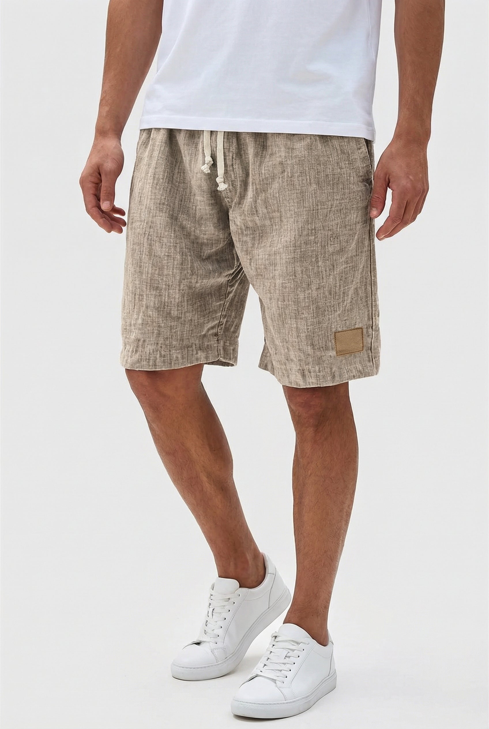 Liam | Men's Casual Linen Shorts with Elastic Waistband