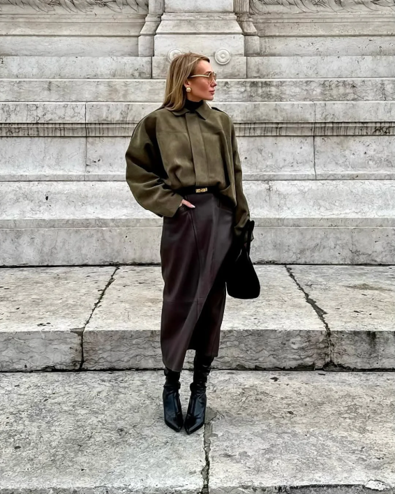Jacket Women - Oversized Relaxed Jacket with Dropped Shoulders