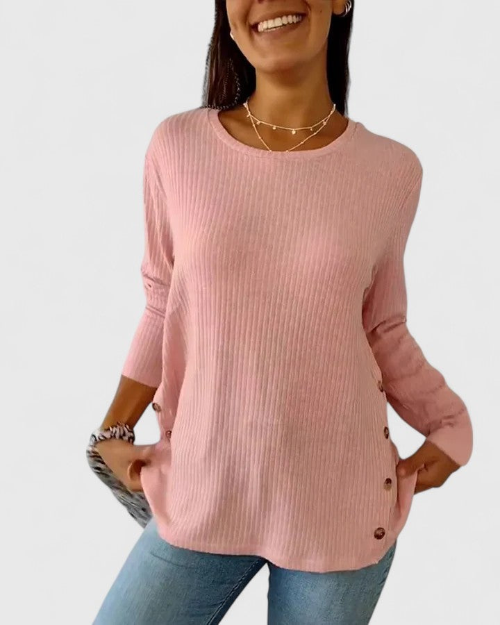 Megan | Women's Relaxed Fit Crew Neck Top