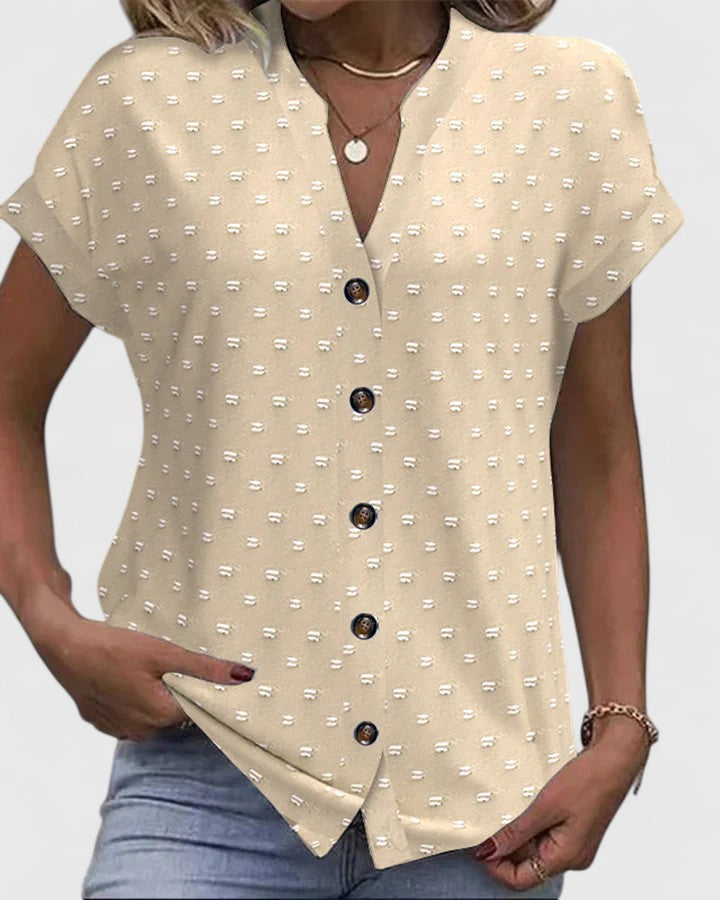 Mia | Women's Lightweight V-Neck Casual Shirt