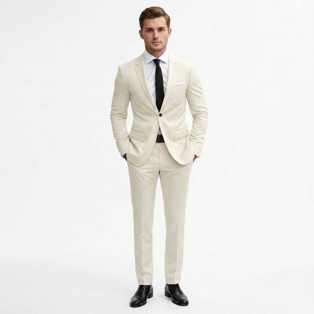 Michael | Men's Suit Tailored Wool Slim Fit Ensemble