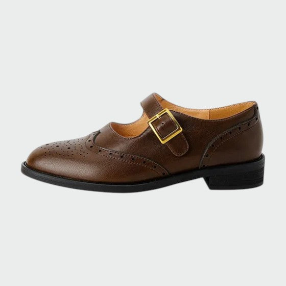 Olivia | Women's Leather Oxford Mary Jane Shoes