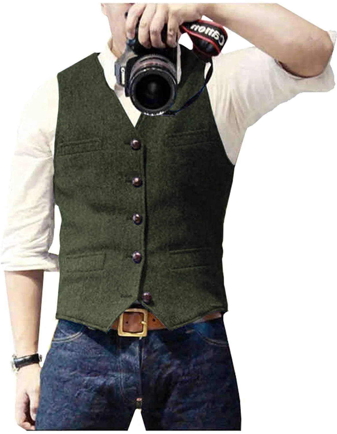 Arthur | Classic Herringbone Tweed Waistcoat