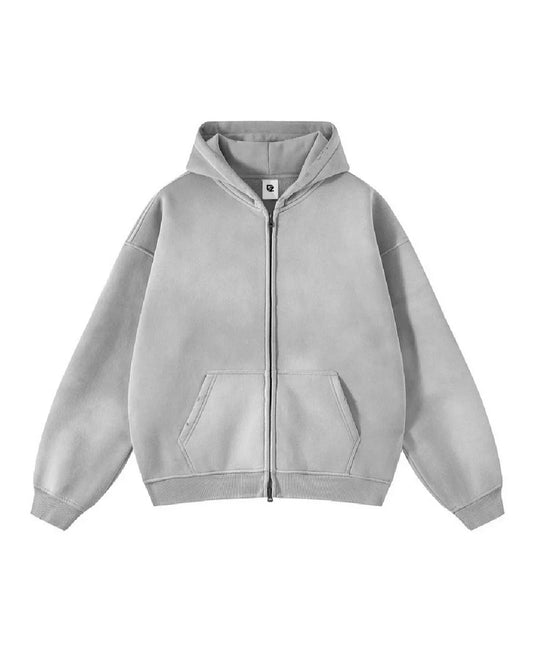 GRADIANT CARDIGAN CLOUD loose zipper