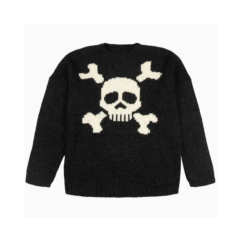 SKULL KNITTED  CLOUD Pullover