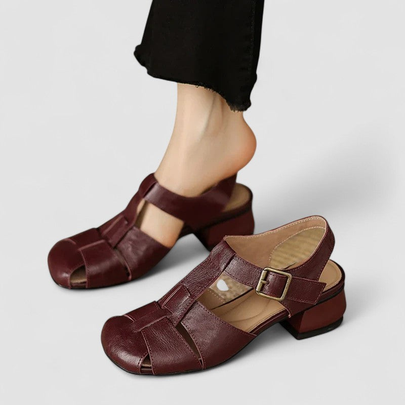 Alannah | Classic T-Bar Block Heel Sandals