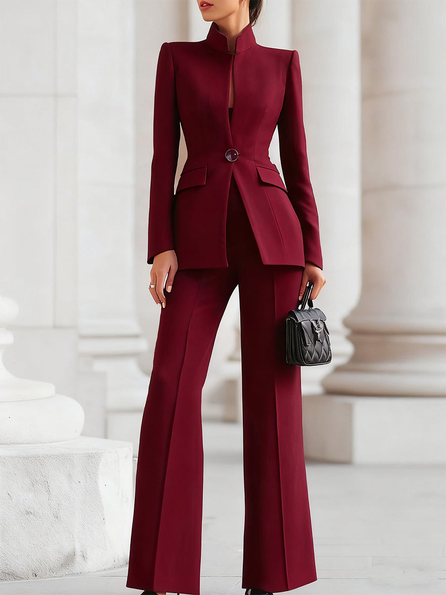 Sylvia | Women's Suit Soft Fabric Tailored Blazer Set