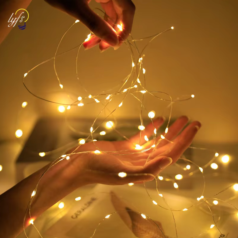 Battery-Powered Fairy Lights – Warm Glow String Lights for Christmas & Home Décor