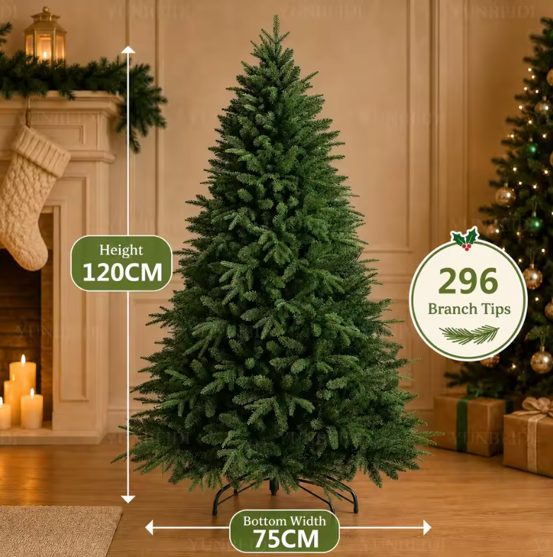 Artificial Christmas Tree PE+PVC Material Large Christmas Tree 120cm To 180cm Family Christmas and New Year Decoration
