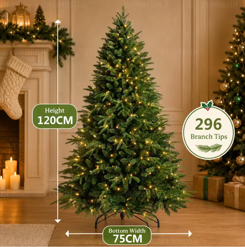 Artificial Christmas Tree PE+PVC Material Large Christmas Tree 120cm To 180cm Family Christmas and New Year Decoration