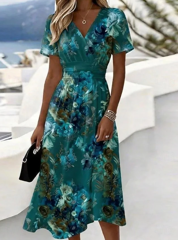 Jodie | Stylish Floral Midi Dress
