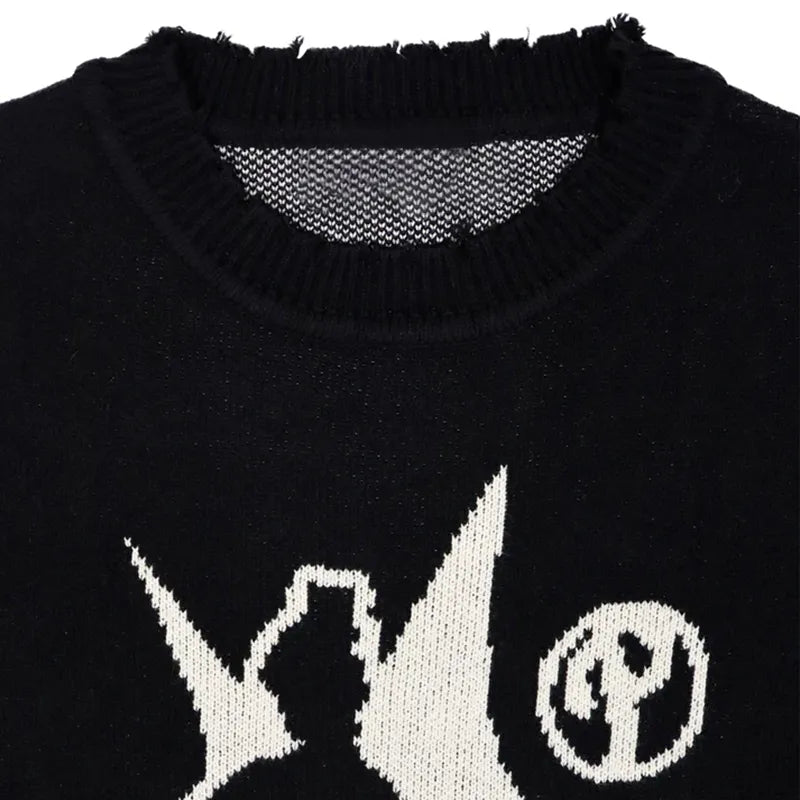 2 BLACK CLOUD Y2k Pullover