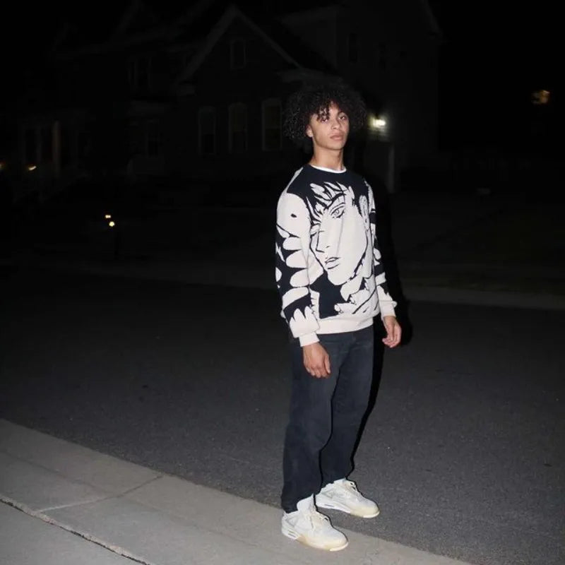GRUNGE STYLE CLOUD Pullover