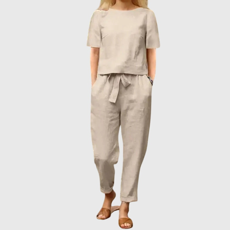 Sophie | Women's Co Ord Set with Waist Tie