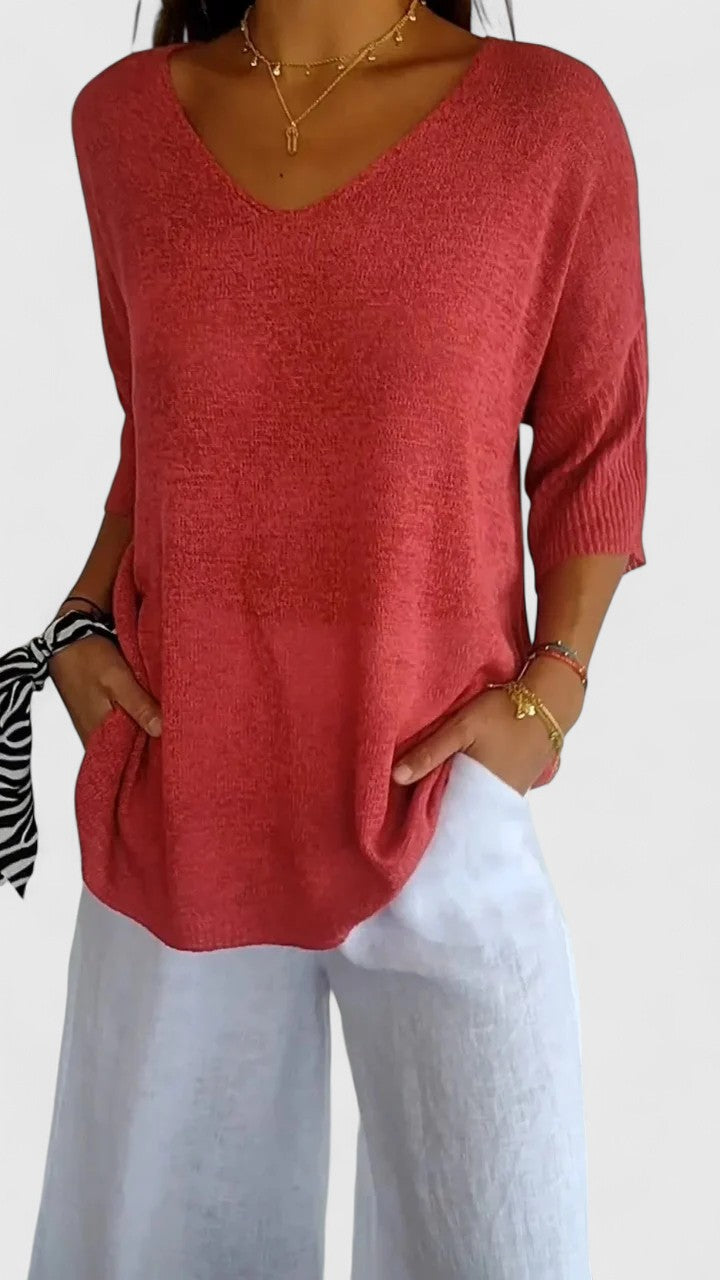 Sophie | Women's V-Neck Comfortable Top