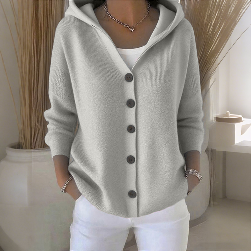 Cardigan Women - Hooded Knit Cardigan