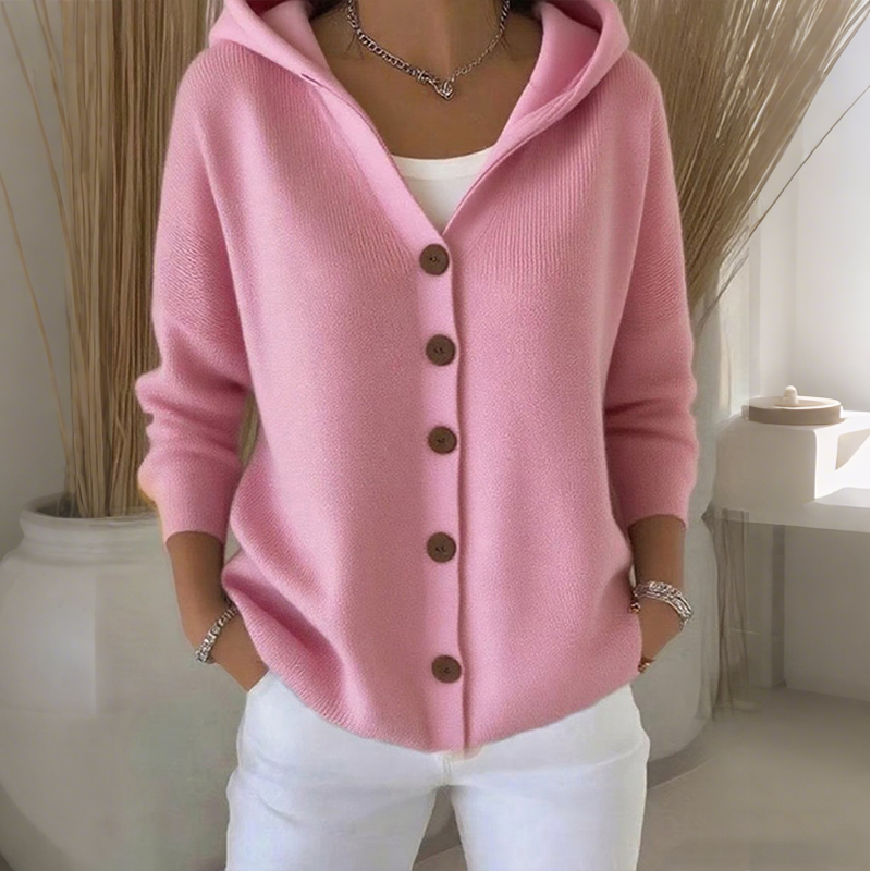 Cardigan Women - Hooded Knit Cardigan