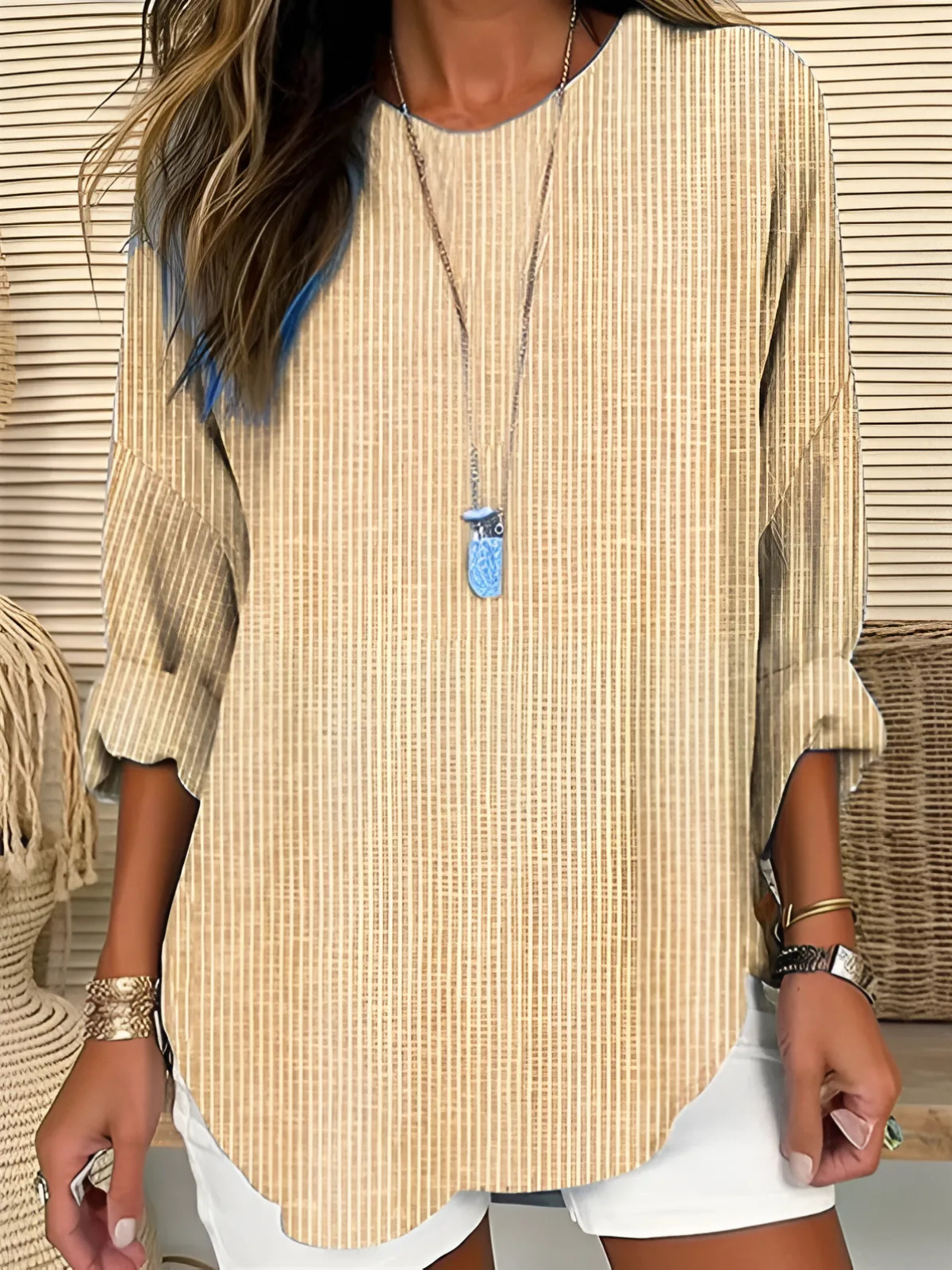Juliet | Trendy Striped Blouse
