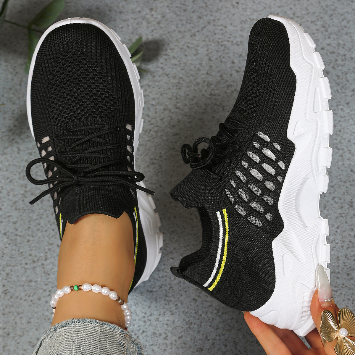 Tania | Chunky Lace-Up Sneakers